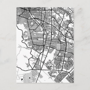 Postal Mapa de Ciudad Juárez México