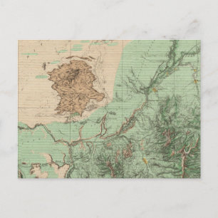 Postal Mapa de clasificación de tierras 32C