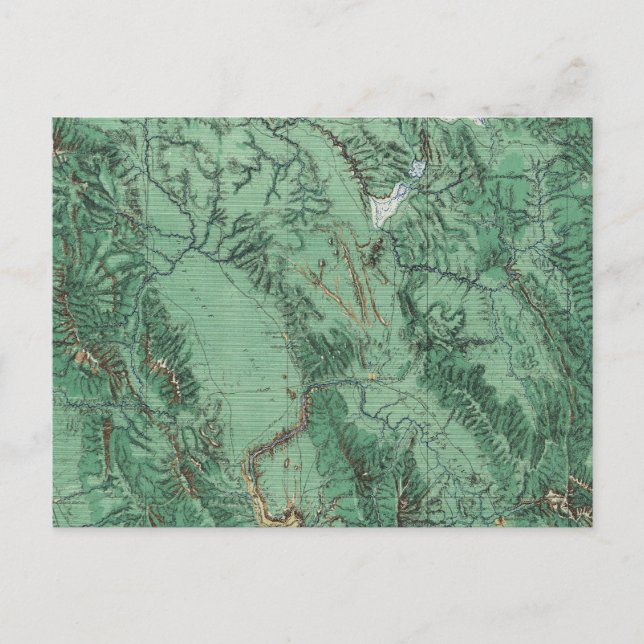 Postal Mapa de clasificación de tierras de Idaho (Anverso)