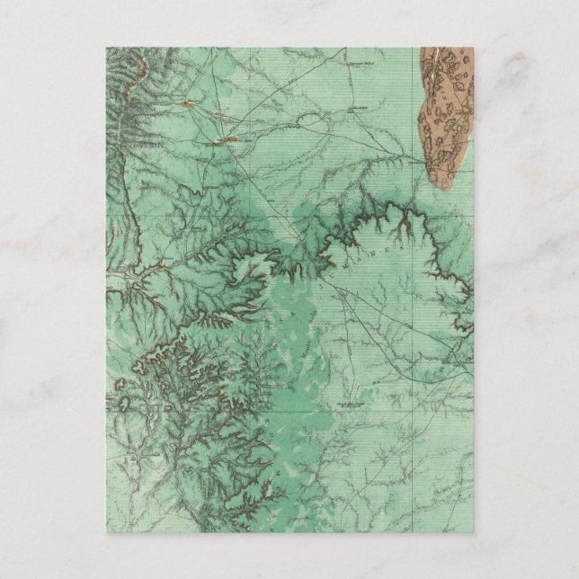 Postal Mapa de Clasificación de Tierras de Nuevo México (Anverso)