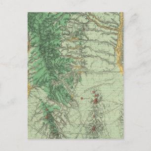 Postal Mapa de Clasificación de Tierras del Sudoeste de N