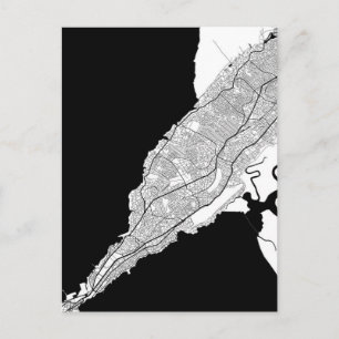 Postal Mapa de Conakry Guinea
