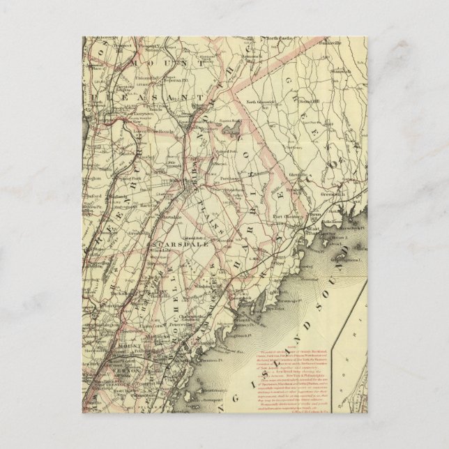 Postal Mapa de Conducción y Ruedas de Colton de Estados U (Anverso)