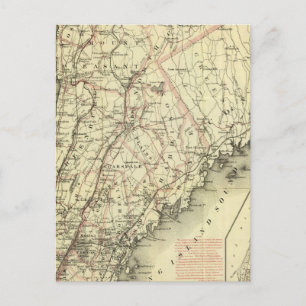Postal Mapa de Conducción y Ruedas de Colton de Estados U