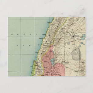Postal Mapa de cosecha excepcional de Israel