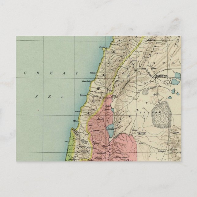 Postal Mapa de cosecha excepcional de Israel (Anverso)