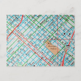 Postal Mapa de cosecha Waco, TX