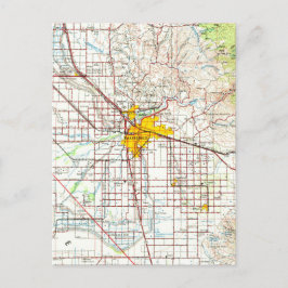Postal Mapa de cosechas de Bakersfield California