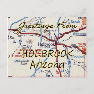 Postal Mapa de cosechas Holbrook AZ