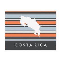 Mapa de Costa Rica: franjas modernas