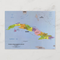 Mapa de Cuba, Unidades de Administración Cubana (1