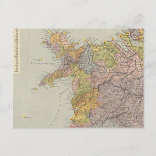 Postal Mapa de cuencas hidrográficas Inglaterra, Gales 3