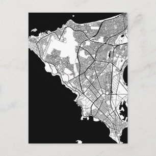 Postal Mapa de Dakar Senegal