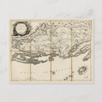Mapa de Dalmacia, Costa de Croacia e Islas (1780)
