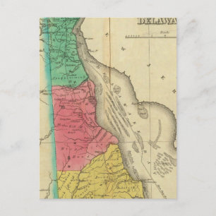 Postal Mapa De Delaware