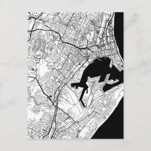 Postal Mapa de Durban Sudáfrica