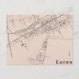 Postal Mapa de Eatontown, Nueva Jersey