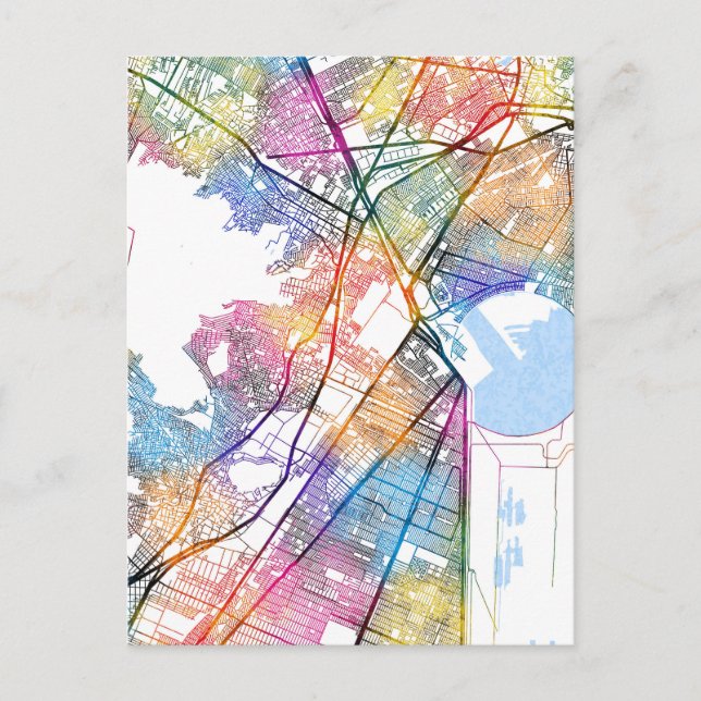 Postal Mapa de Ecatepec de Morelos (Anverso)