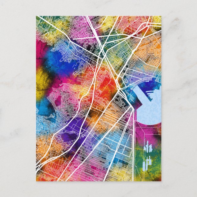 Postal Mapa de Ecatepec de Morelos (Anverso)