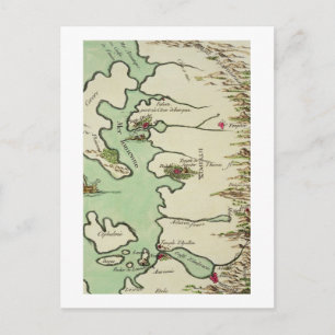 Postal Mapa de Epiro para 'Andromache' de Jean Racine, de