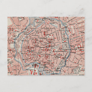 Postal Mapa de época de Braunschweig Alemania (1905)