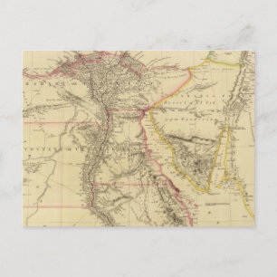 Postal Mapa de época de Egipto (1832)