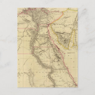 Postal Mapa de época de Egipto (1832)