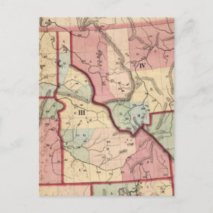 Postal Mapa de época de Idaho (1866)