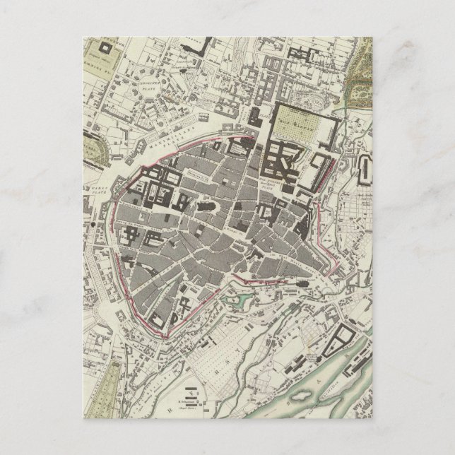 Postal Mapa de época de Múnich Alemania (1832) (Anverso)