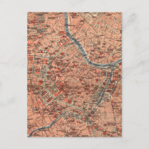 Postal Mapa de época de Viena Austria (1920)