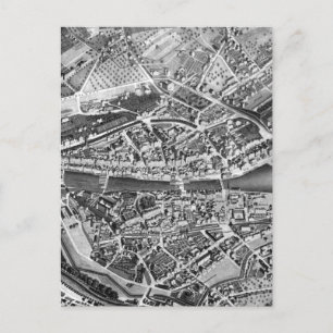 Postal Mapa de época de Zúrich Suiza (1850)