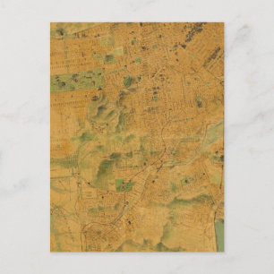 Postal Mapa de escaladores de San Francisco