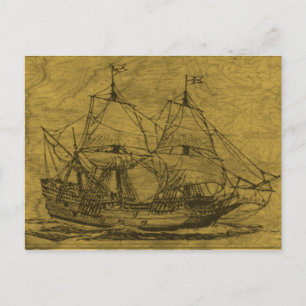 Postal Mapa De Escuelas Y Vintage