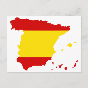 POSTAL MAPA DE ESPAÑA
