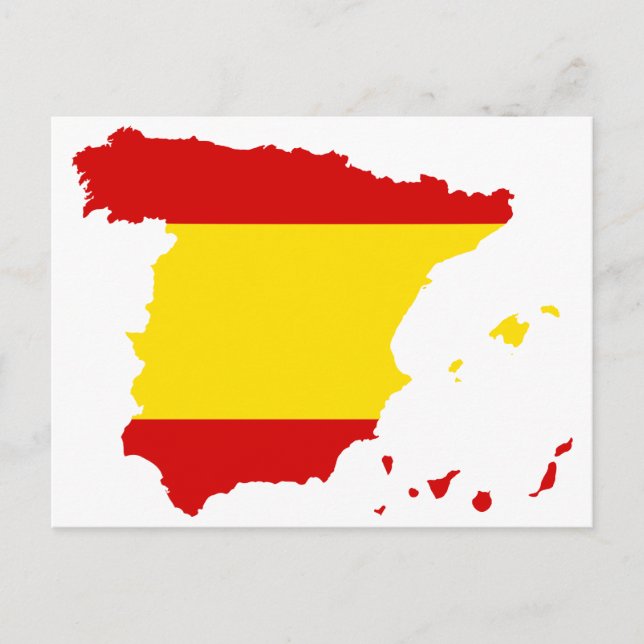 POSTAL MAPA DE ESPAÑA (Anverso)