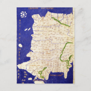 Postal Mapa de España y Portugal, de 'Geografía'