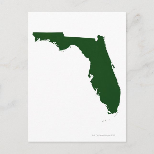 Postal Mapa de Florida 3 (Anverso)