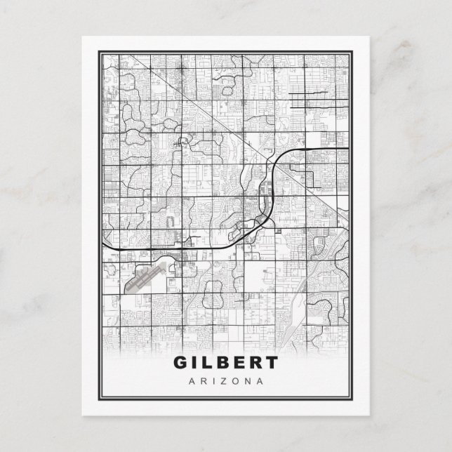 Postal Mapa de Gilbert (Anverso)