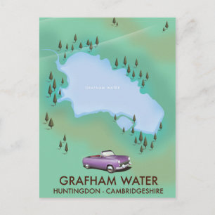 Postal Mapa de Grafham Water Huntingdon Cambridgeshire