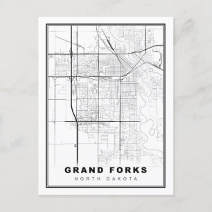 Postal Mapa de Grand Forks