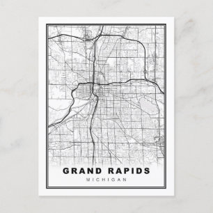 Postal Mapa de Grand Rapids