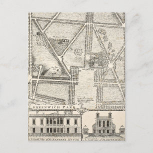 Postal Mapa de Greenwich Park