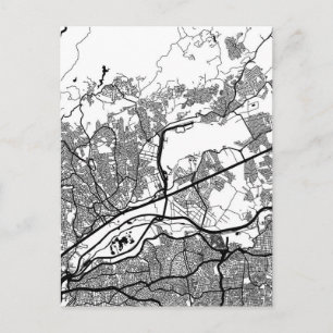 Postal Mapa de Guarulhos Brasil
