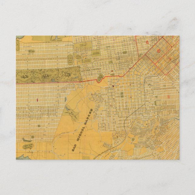 Postal Mapa de guías de Britton y Rey (Anverso)