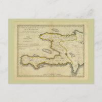 Mapa de Haití de 1814 por Mathew Carey