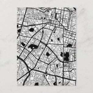 Postal Mapa de Hanoi Vietnam