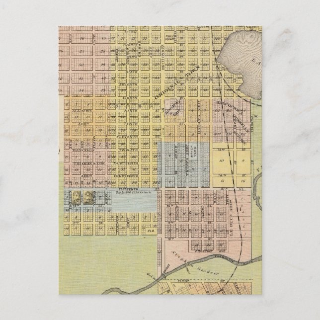 Postal Mapa de Hastings, Condado de Dakota, Minnesota (Anverso)