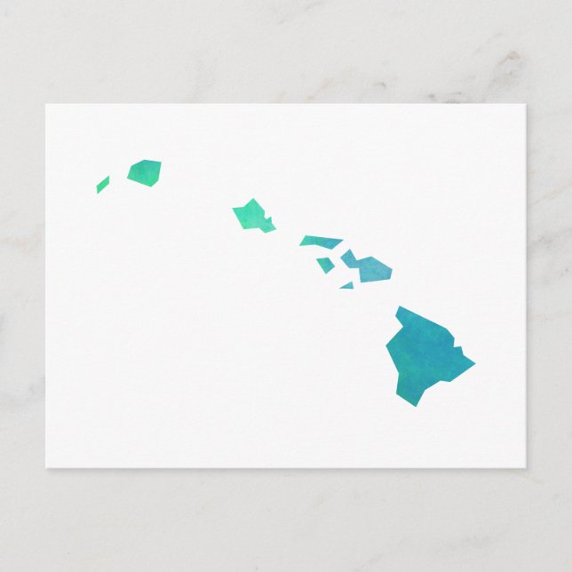 Postal Mapa de Hawaii (Anverso)