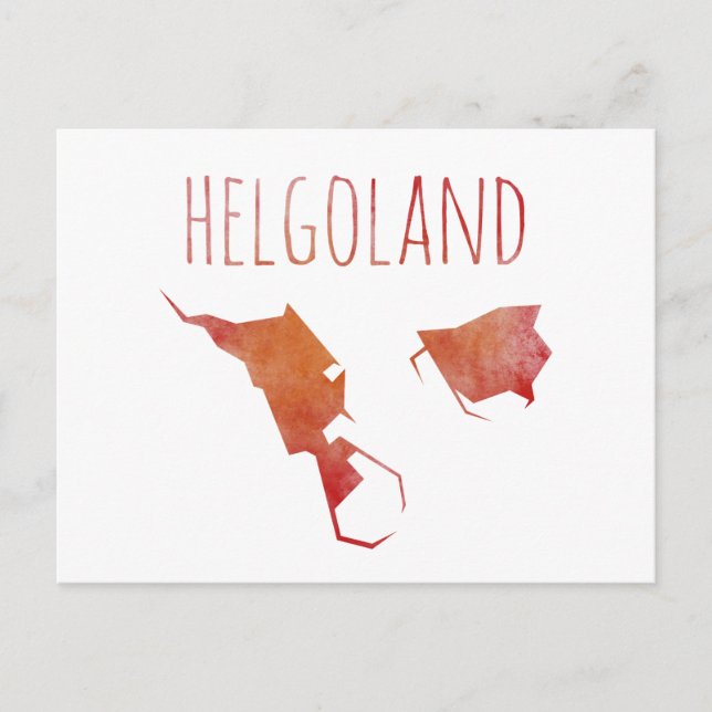 Postal Mapa de Helgoland (Anverso)