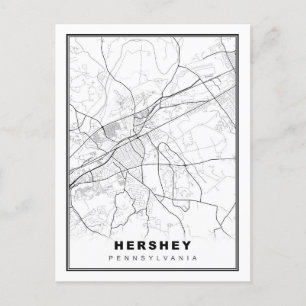Postal Mapa de Hershey